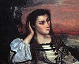 Portrait of Gabrielle Borreau by Gustave Courbet